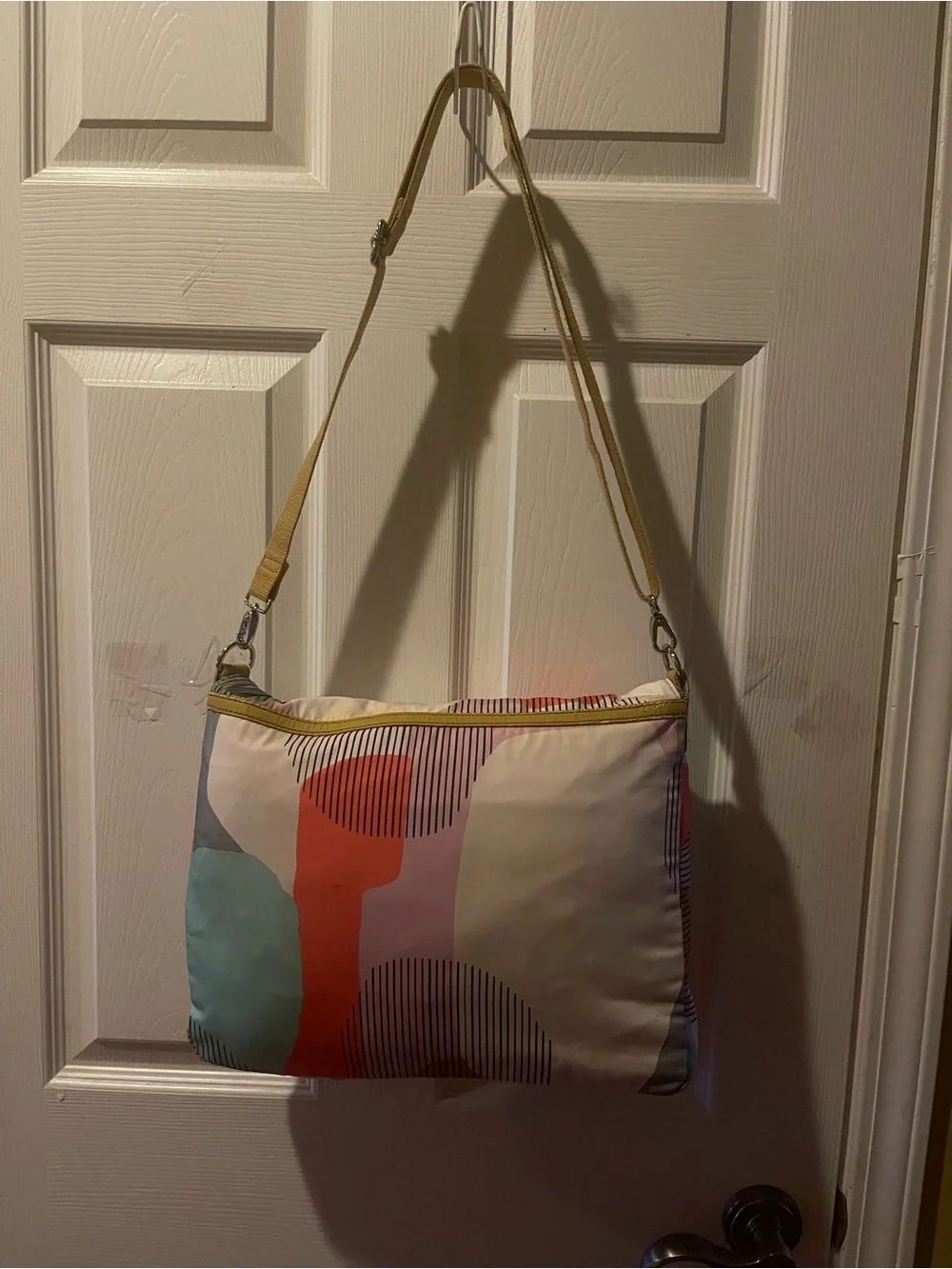 Multi-Color Patterned Crossbody Shoulder Bag - Picture 2 of 12